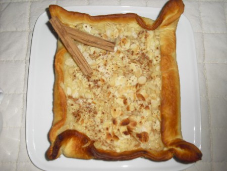Tartaleta de crema de almendras